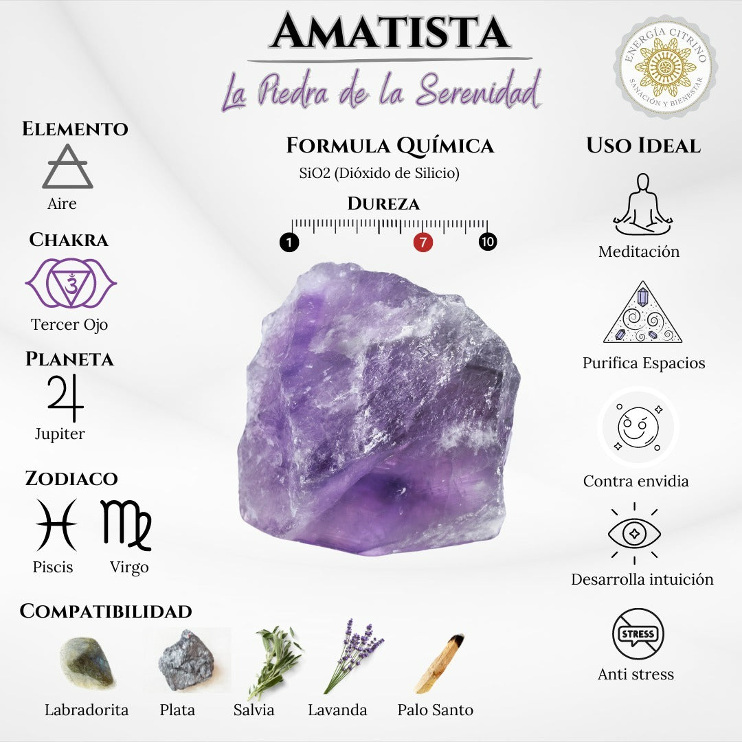 Cuarzo Amatista en bruto 500 gr