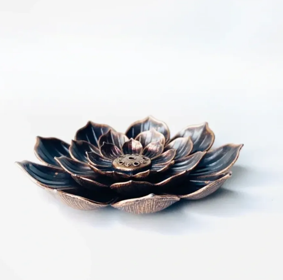 Portaincienso 2 En 1, Flor De Loto 8.8 Cm