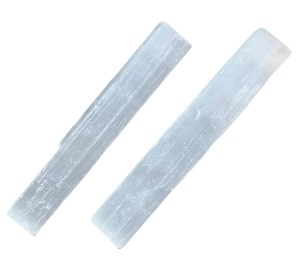 Pack de 2 Selenitas (14-15 cm) – Sticks de Limpieza y Purificación
