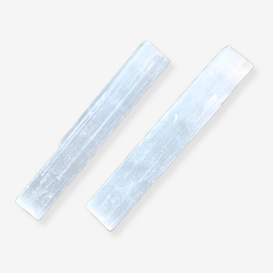 Pack de 2 Selenitas (14-15 cm) – Sticks de Limpieza y Purificación
