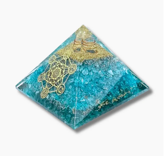 Pirámide Onix Azul y Metatron: Paz Interior, control Ansiedad
