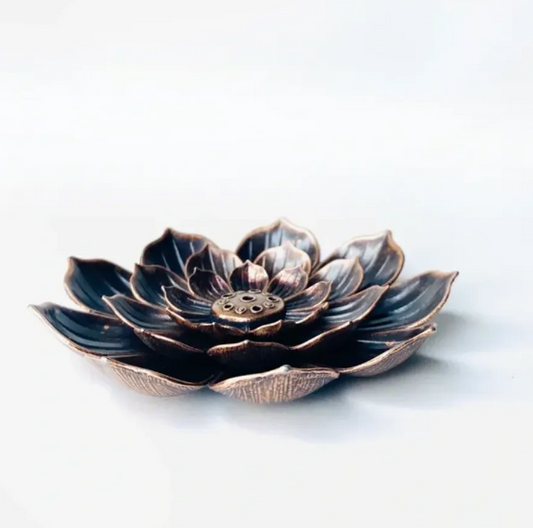 Portaincienso 2 En 1, Flor De Loto 8.8 Cm