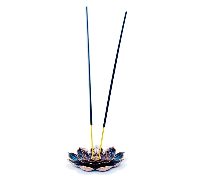 Portaincienso 2 En 1, Flor De Loto 8.8 Cm