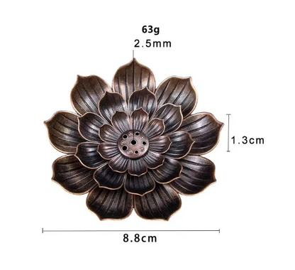 Portaincienso 2 En 1, Flor De Loto 8.8 Cm