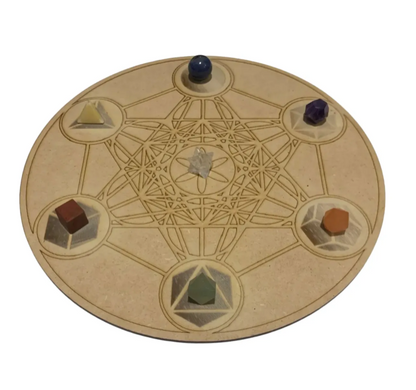 Rejilla Cubo De Metatron Con Solidos Platónicos