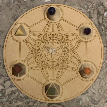 Rejilla Cubo De Metatron Con Solidos Platónicos