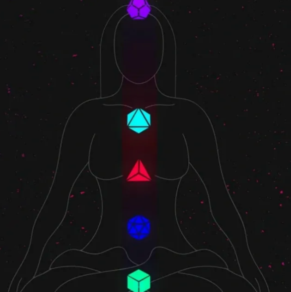 Rejilla Cubo De Metatron Con Solidos Platónicos