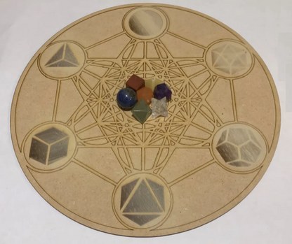 Rejilla Cubo De Metatron Con Solidos Platónicos