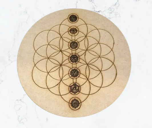 Rejilla para cuarzos: "Alineación Chakras"