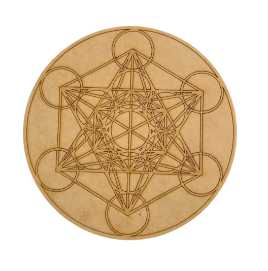 Rejilla para cuarzos: "Cubo de Metatron"