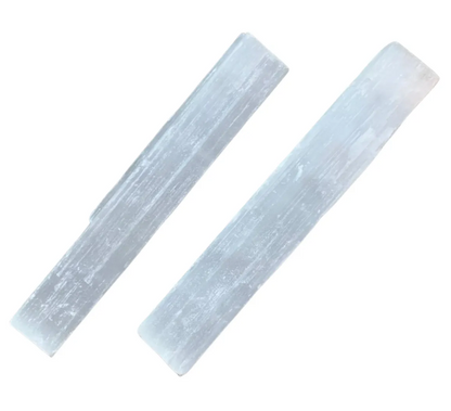 Pack de 2 Selenitas (14-15 cm) – Sticks de Limpieza y Purificación