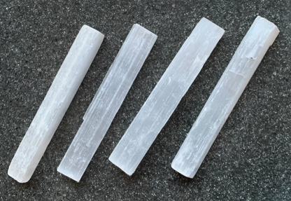 Pack de 2 Selenitas (14-15 cm) – Sticks de Limpieza y Purificación