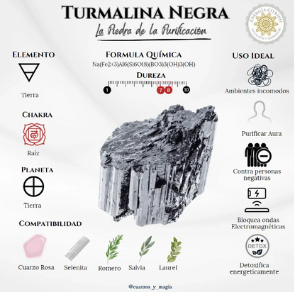 Turmalina Negra 3 piezas (3-4 cm)